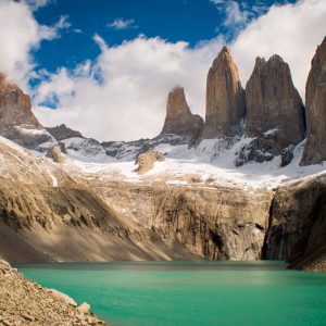 Trekking a la base de las Torres del Paine.