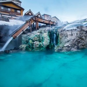 Experiencia en un onsen tradicional japonés.
